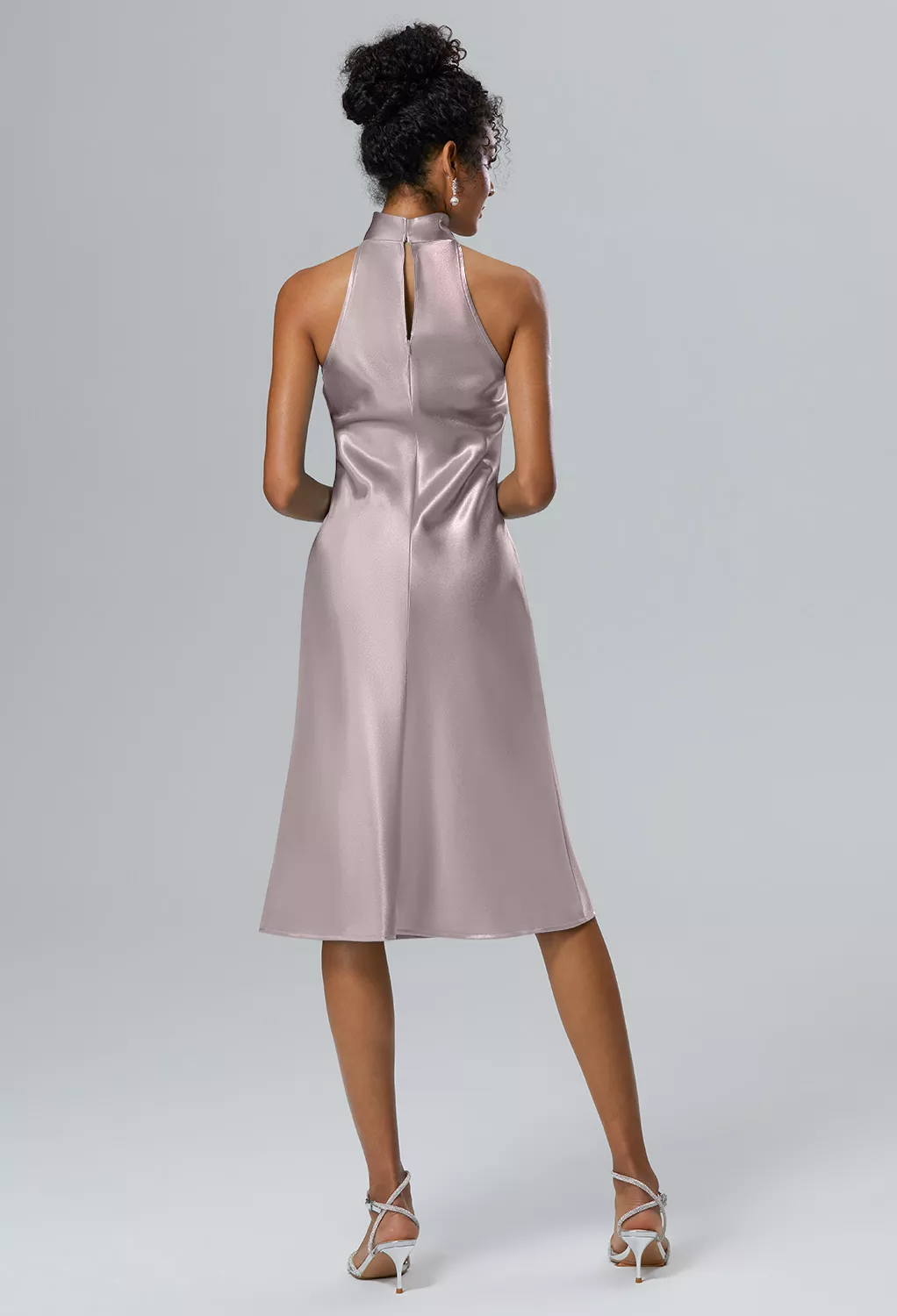 AW Mujigea Taupe  Cocktail Wedding Guest Dresses